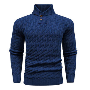 Fabricantes de prendas de punto Jersey de punto Suéter de punto Hombres Prendas de punto Hombres Sudadera con capucha de punto personalizada Suéteres de punto para hombre - Product Image 2