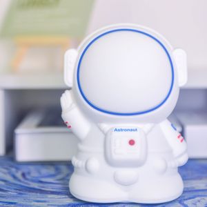 <span class=keywords><strong>Astronauta</strong></span> recargable lámpara táctil niños portátil Mini colorido niños Usb guardería silicona regulable LED habitación de bebé luz de noche - Product Image 3