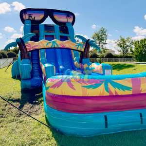 Thiết kế mới trượt nước <span class=keywords><strong>Inflatable</strong></span> với phun nước tiktok trượt nước hồ bơi đôi Lane <span class=keywords><strong>Inflatable</strong></span> trượt nước để bán - Product Image 4