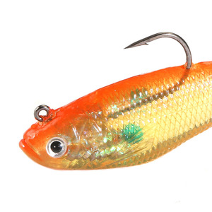 Vivo grasos naturales pescado Asturias señuelos pesca plano cola paddle PVC ambiental suave Señuelos de Pesca - Product Image 2