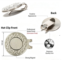 Accessoires de golf en acier magnétique de haute qualité, marqueur de balle et clips pour casquette, pour le sport et le golf
