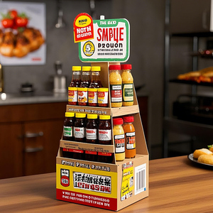 Đứng miễn phí các tông sóng siêu thị Gia vị hiển thị Giá khuyến mại sàn hiển thị đứng - Product Image 4