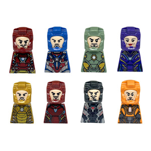 Blocs de construction personnalisables et abordables de la série Heroes, 8 pièces, mini-blocs de construction DIY, figurines d'action, jouets éducatifs pour enfants - Product Image 2