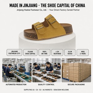 Sandalias de Plataforma con Cuña de Ante Vacuno para Mujer, Diseño Personalizado OEM, Tacón de 7 cm, Estilo Japonés, Punta Abierta, Suela de <span class=keywords><strong>EVA</strong></span>, para Playa, Verano, Fábrica China - Product Image 6