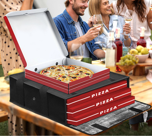 Sac de livraison de <span class=keywords><strong>pizza</strong></span> isotherme tendance, résistant à l'eau, pour les repas chauds et froids, réutilisable, porte-aliments pour la restauration - Product Image 6