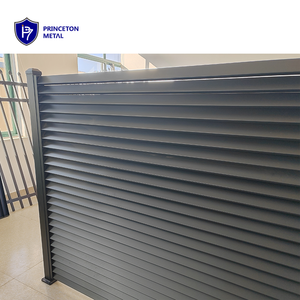 PRINCETON Panneaux de clôture et de portail horizontaux en aluminium à revêtement en poudre pour l'extérieur moderne - Product Image 2