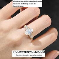 Ensemble de deux bagues empilables en argent sterling S925 exquises : Bague en moissanite couleur D pour femme, design européen populaire, look haut de gamme