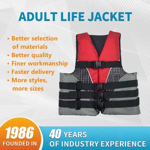 سترة نجاة معتمدة من خفر السواحل الأمريكي، سترة طفو للسلامة مع شعار مخصص للبالغين، سترات نجاة للقوارب والسباحة والرياضات المائية - Product Image 4