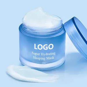 Priave Label Skin Care Deep Hydrating Moisturizing Overnight Blue Water Sleeping Jelly Gel Mask