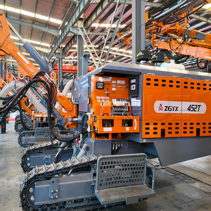 Plataforma de Perforación Minera ZGYX 452T, Perforadora de Pozos DTH Diésel Montada sobre Orugas, Equipo Industrial Naranja, Perforación Máxima de 21 m - Product Image 3