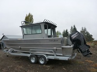 Fabricant de bateaux personnalisés, bateau de travail de pêche en aluminium de 8 m, bateau de débarquement de marchandises à vendre