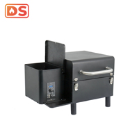Fumoir à granulés de bois Wifi extérieur en fer, barbecue au charbon de bois commercial - Robuste et durable, mérite votre confiance