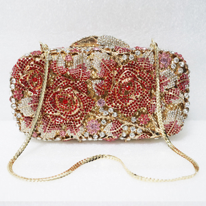 Pochette <span class=keywords><strong>de</strong></span> Soirée Mariage Femme en Cristal et Strass, Sac à Main <span class=keywords><strong>Bouquet</strong></span> <span class=keywords><strong>de</strong></span> Fleurs Diamantées, Tendance Mariage 2025 - Product Image 1