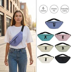 Bolso Bandolera Minimalista Unisex, Riñonera con Cinturón Ajustable, Cremallera Oculta, Bolso de Pecho para Uso Diario, Viajes y Desplazamientos - Product Image 1