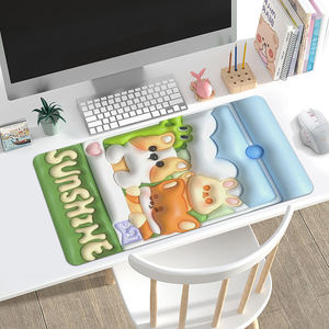 Alfombrilla de goma personalizada para escritorio de ordenador portátil, alfombrilla de ratón plana supergrande de 3D para expansión estereoscópica, para juegos, animal bonito - Product Image 6