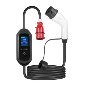 11KW 22KW Type2 Portable Home EV Charger CEE Plug Adjustable Current EVSE for Electric Vehicle Custom Logo - Product Image 1