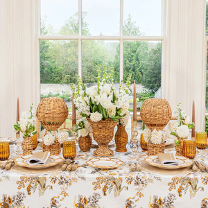 Rattan Hot Air <b>Balloon</b> Decoration Basket Circular Natural Home <b>Decor</b> <b>Table</b> Centerpiece - Product Image 3