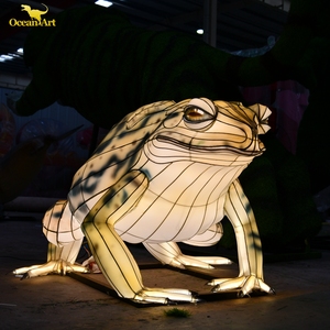 Faroles de Seda con Temática Animal de Diseño de Fábrica Zigong para Diwali y Acción de Gracias - Espectáculo de Faroles LED Hechos a Mano con Colores y Tamaños Personalizados - Product Image 4