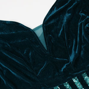 Elegante En Waardige Plus Size Formele <span class=keywords><strong>Prom</strong></span> Puff Mouw Split Maxi Party Lovertjes Borduurwerk <span class=keywords><strong>Prom</strong></span> Avondjurk Voor Dames - Product Image 5