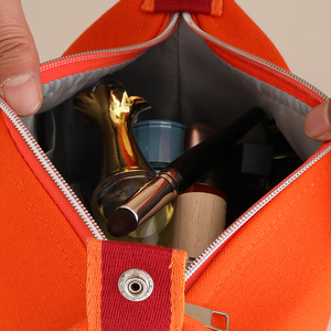 Waterproof Embroidered Canvas Cosmetic <strong>Bag</strong> Large Capacity <strong>Women</strong> Canvas Makeup <strong>Bags</strong> Travel Toiletry <strong>Wash</strong> <strong>Bag</strong> with Zipper - Product Image 6