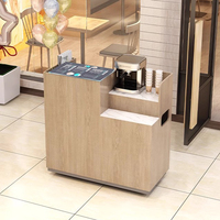 Armoire de salle à manger en bois au design moderne personnalisé pour restaurant cuisine maison bar avec table à thé pour café magasin de boissons