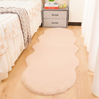 Tapis solides pour salon, tapis et carpettes en fourrure moelleuse de haute qualité, tapis de sol en peluche longue pour la décoration de l'hôtel et de la maison