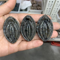 Cristaux de guérison, artisanat sculpté, Source de Vie, Yooperlite grise naturelle, cristal UV, Vagina pour cadeau