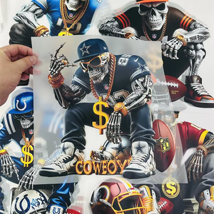 卸売NFL Dtf転送卸売印刷可能ビニール鉄熱転写印刷ヒートプレスパッチ衣類ステッカーペット - Product Image 2