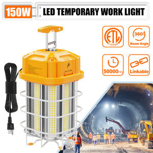 STOCK LOCAL AUX ÉTATS-UNIS Lumière de travail temporaire industrielle Luminaire de chantier à guirlande Lumière de chantier extérieure 150W 100-277VAC FICHE US - Product Image 2