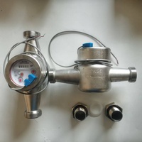 Contador de agua de latón DN15 DN40 con salida de pulso, medidor de agua fría de chorro múltiple tipo seco con señal de pulso para sistema de gestión de agua