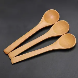 Mini legno piccoli cucchiai di legno cucchiaini per vaschette di gelato zucchero miele cucchiaino di caffè da cucina cucchiaio per condimento