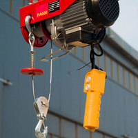 Palans électriques ROHO 1000 kg 1 tonne PA1000 220V, grue de levage robuste 12m pour chantier de construction, usage commercial et supermarché