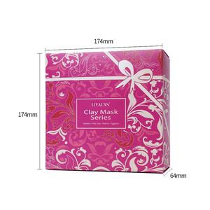 Etiqueta privada Cara Limpiar los poros Reducir puntos negros Berenjena Rosa Matcha Cúrcuma Caolín Arcilla Máscara Juegos de regalo - Product Image 6