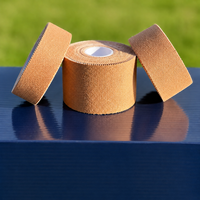 ActiveX Bande de contention rigide en rayonne et oxyde de zinc de 5 cm, non extensible, déchirable à la main, adhésif puissant, pour soutien de la cheville et du genou en football