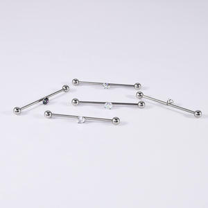 <span class=keywords><strong>Piercing</strong></span> d'<span class=keywords><strong>oreille</strong></span> en acier inoxydable, <span class=keywords><strong>piercing</strong></span> magnétique industriel, <span class=keywords><strong>piercing</strong></span> industriel à filetage externe, boucles d'oreilles étoile en zircon, bijoux pour hommes et femmes - Product Image 4