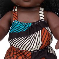 Poupées africaines noires bouclées de 8 pouces en vinyle, poupées reborn pour filles, jouets de déguisement pour bébés, vente en gros pour fabricants
