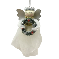 Neue Weihnachts-Schneemann-Dekorationen Niedliche Mehrfarbige Polyresin-Engel Kreative Fensteranhänger Baumschmuck 6 Zoll Feiertagsornamente
