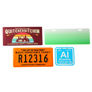 Diverse alfanumerieke bedrukking waterdichte aluminium glanzende afwerking kentekenplaat groothandel goede kwaliteit gepersonaliseerde autodecoratie - Product Image 4