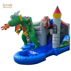 Château gonflable Dragon cracheur de feu, combo structure de jeu gonflable pour jardin, aire de jeux gonflable pour enfants - Product Image 4