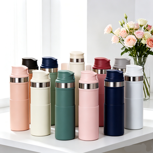 Nouvelle Tasse Thermos Portable Classique 2026 en Acier Inoxydable à Double Paroi Isolée Sous Vide avec <span class=keywords><strong>Action</strong></span> à Gâchette pour Café - Product Image 3