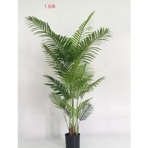 Árvore bonsai de vaso de simulação, de alta qualidade, pequena árvore em vaso, planta de 2m, palmeira artificial