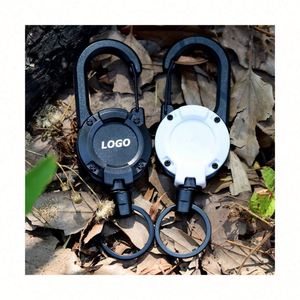 Retractable Iron Lanyard Keychain with Flower Design-Portable Anti-lost Key Holder for <b>Backpacks</b> & Fishing Gear - Product Image 1