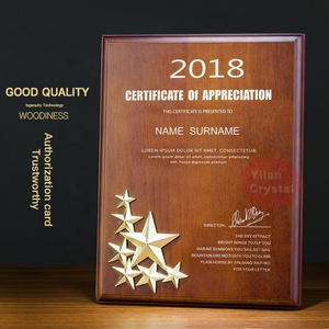 Plaque de récompense personnalisée en <span class=keywords><strong>MDF</strong></span> vierge pour souvenirs et certificats d'autorisation - Product Image 5