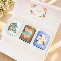 AIKUN - Ensemble de bougies parfumées personnalisées avec logo et motif sur mesure, fabriquées par l'équipe de designers dédiée de l'usine d'origine