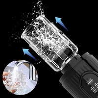 Einziehbarer Automatischer Stroker mit Stoß-, Saug- und Vibrationsfunktion, Männlicher Masturbator, Erwachsenen-Sexspielzeug für Männer, Heizbare Basis, TPE-Taschenmuschi