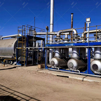 Usine de raffinage de vieux pneus de haute qualité Usine de recyclage de pneus usagés Machine d'extraction d'huile de pneus usagés