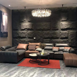 Paneles de piedra de PU impermeables de 3 metros, pared de roca de piedra Artificial de losa delgada para aplicación de pared Exterior al aire libre - Product Image 5