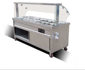 Lyroe, cubierta de vidrio para preservación del calor de acero inoxidable de alta calidad, caja de cantimplora para alimentos y verduras, Mostrador de calentamiento de comida rápida - Product Image 2