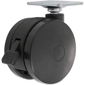 Ruedas Metálicas Modernas Alera para Bases de Mesa Ajustables en Altura, Juego de 4 con Freno Giratorio, para Uso en Oficina, Escuela y Hospital - Product Image 2