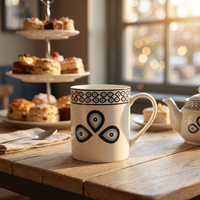 Tasses à eau blanches de style moderne en porcelaine fine, vente en gros, tasses à thé en porcelaine fine pour cadeau